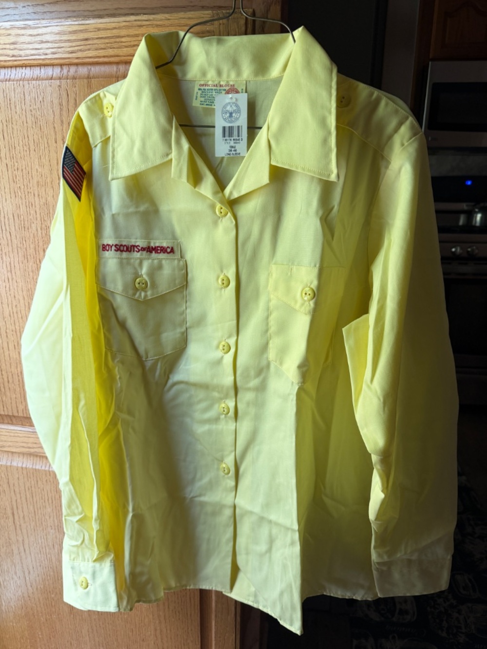 Vintage BSA Ladies Cub Scout Adult Leader shirt official LS uniform blouse USA